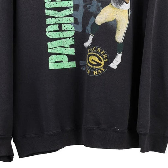 Vintage black Green Bay Packers Unbranded Sweatshirt - mens medium