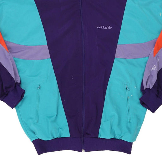 Vintage block colour Adidas Track Jacket - mens large