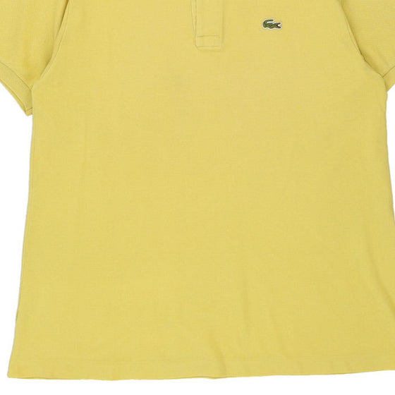 Vintage yellow Lacoste Polo Shirt - mens x-large