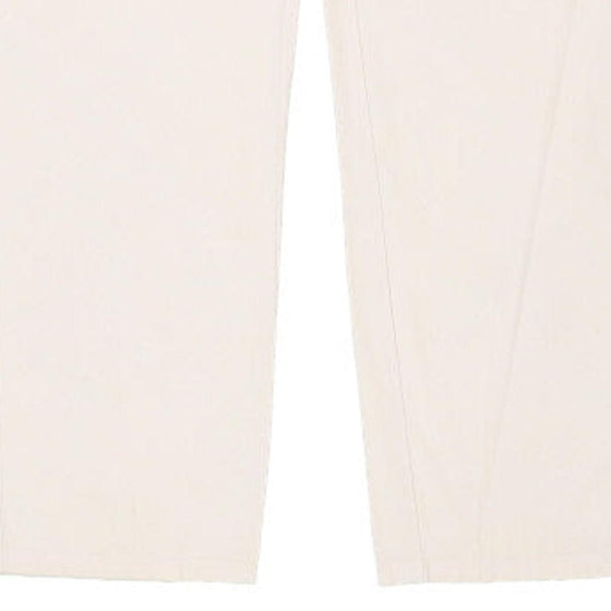 Vintage white Les Copains Trousers - mens 37" waist