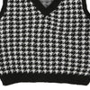 Vintage black Splash Sweater Vest - womens large