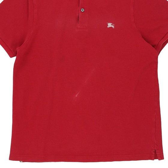 Vintage red Burberry London Polo Shirt - mens large