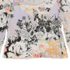 Just Cavalli Floral Long Sleeve Top - Medium White Cotton