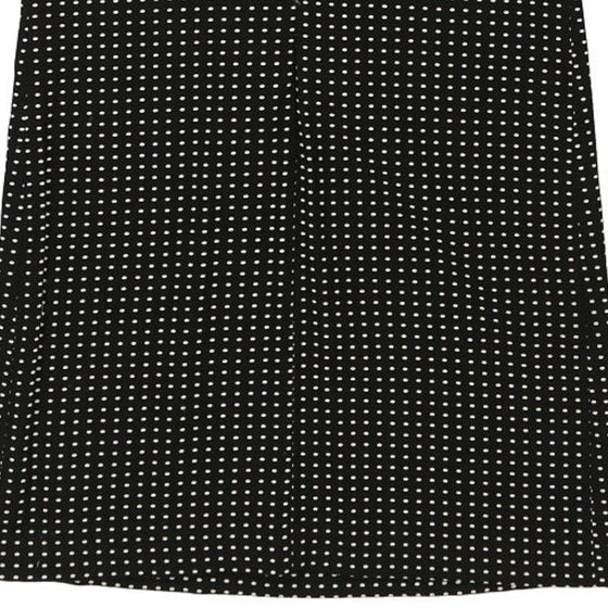 Cheap & Chic Moschino Polka Dot Midi Dress - Large Black & White Cotton