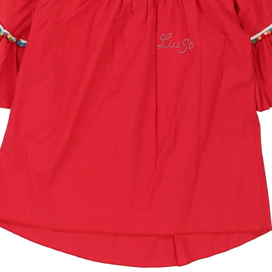 Liu Jo Bardot Top - Medium Red Cotton