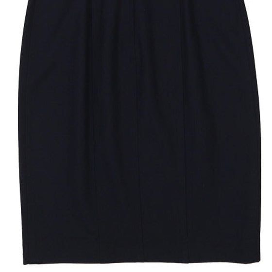 Moschino Midi Dress - Small Navy Wool