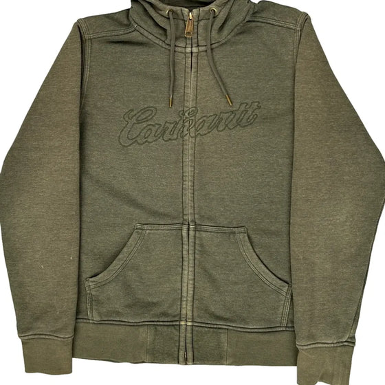 Carhartt Graphic Hoodie - Medium Green Cotton Blend