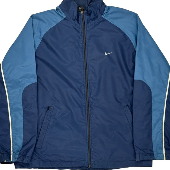 Nike Waterproof Windbreaker - Large Blue Polyester