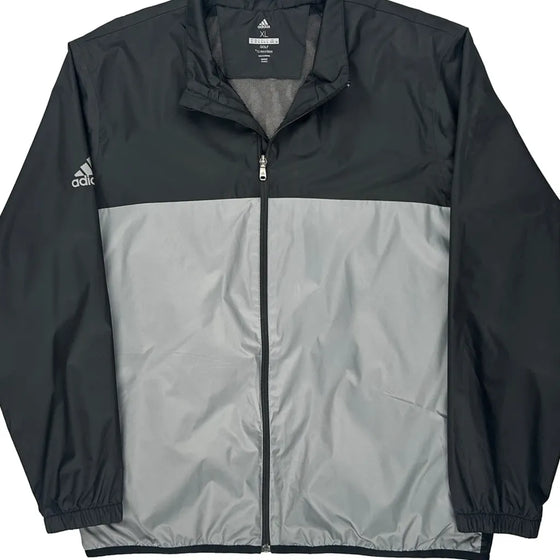 Golf Adidas Waterproof Track Jacket - XL Black Polyester