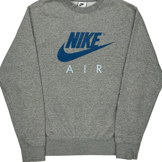 Nike Air Nike Graphic Sweatshirt - Small Grey Cotton Blend