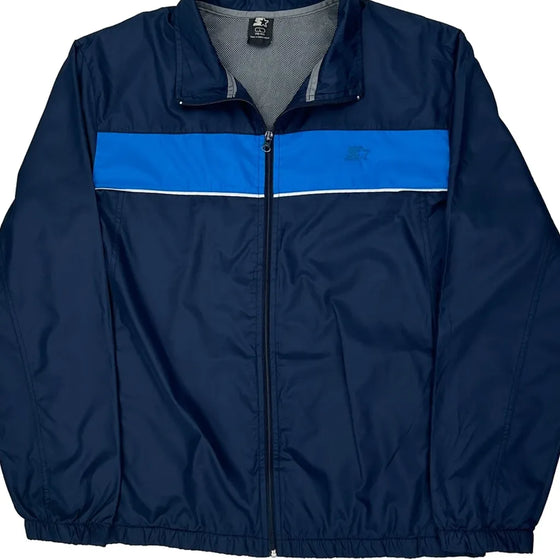 Starter Windbreaker - Large Blue Polyester