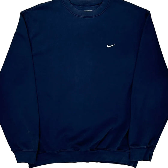 Nike Sweatshirt - XL Navy Cotton Blend