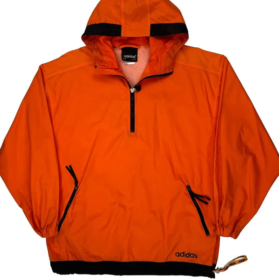 3 Stripes Adidas Jacket - Medium Orange Polyamide