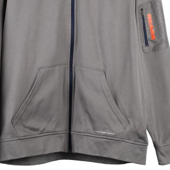 Chicago Bears Majestic Hoodie - XL Grey Polyester