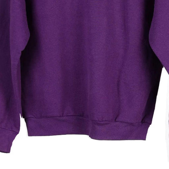 Vintage purple Fruit Of The Loom Sweatshirt - womens medium