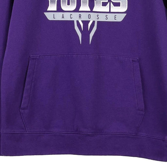 Vintage purple Yotes Lacrosse Under Armour Hoodie - mens medium