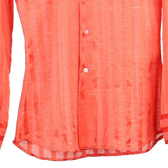 Vintage orange Gala Shirt - mens medium