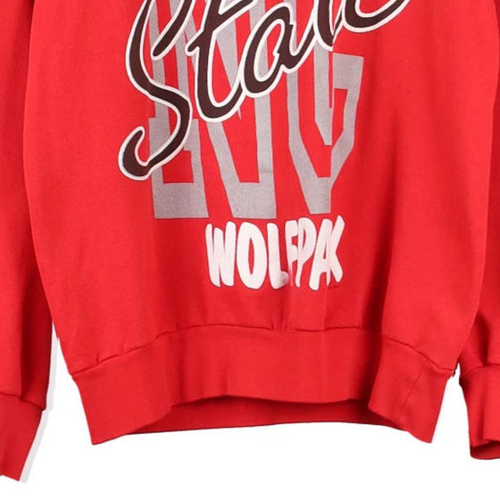 Vintage red NC State Wolfpack Ebert Sweatshirt - mens small