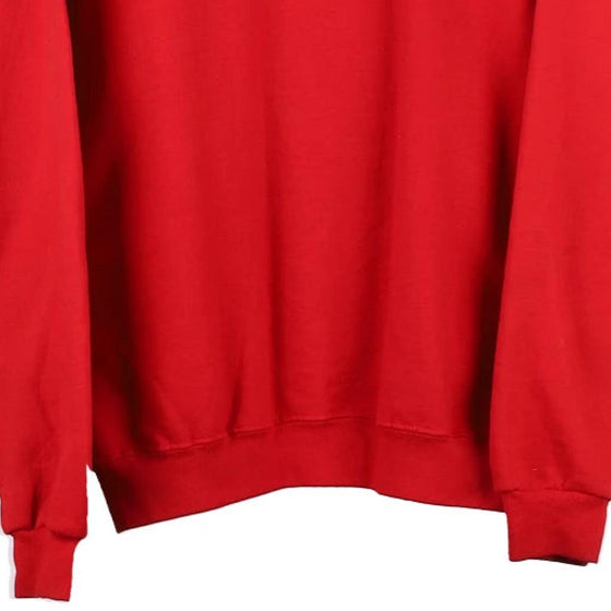 Vintage red Jerzees Sweatshirt - mens large