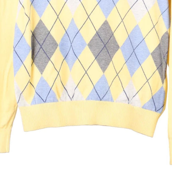 Vintage yellow Tommy Hilfiger Jumper - mens x-small