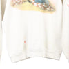 Vintage white Fruit Of The Loom Sweatshirt - womens large