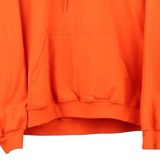 Vintage orange Gildan Hoodie - mens x-large