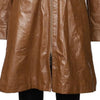 Vintage brown 80s Coco Muda Leather Jacket - womens large