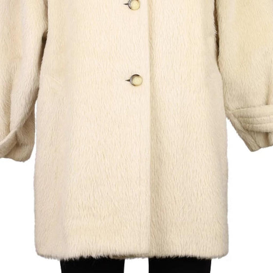 Vintage cream 80s Les Copains Coat - womens xx-large