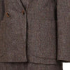 Vintage brown Tweed 1960s Unbranded Full Suit - womens small