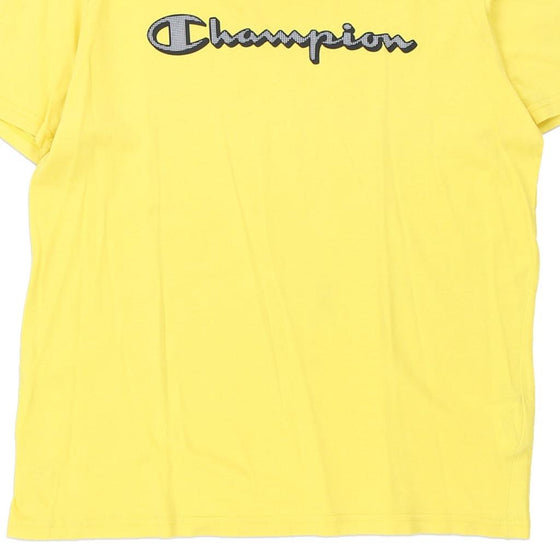 Vintage yellow Age 15-16 Champion T-Shirt - boys xx-large