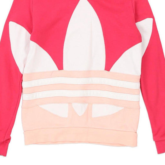 Vintage pink Age 11-12 Adidas Hoodie - girls medium