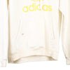 Vintage white Bootleg Adidas Hoodie - womens large