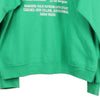 Pre-Loved green Jerzees Sweatshirt - mens large