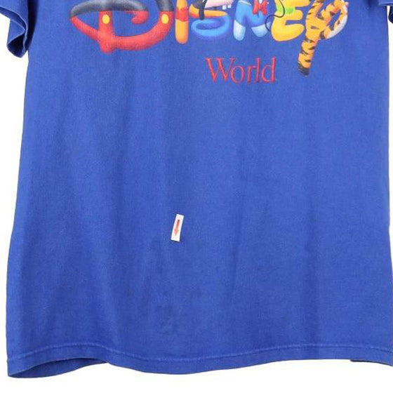 Vintage blue Disney World Mickey Inc T-Shirt - mens medium