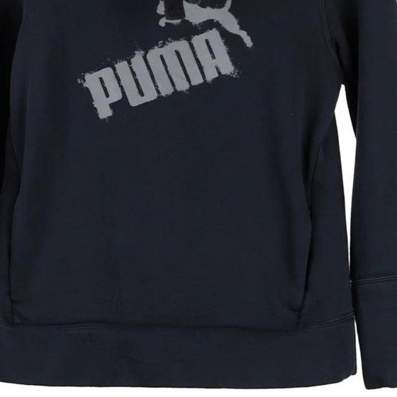 Vintage black Puma Hoodie - womens small