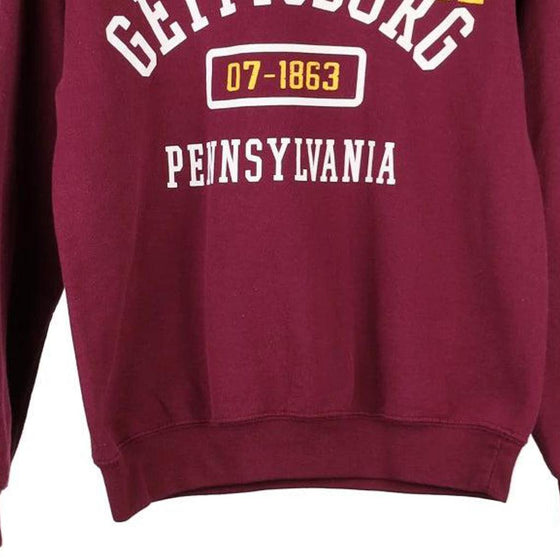 Vintage burgundy Gettysburg Sweatshirt - mens small