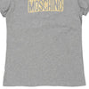 14 Years Moschino Spellout T-Shirt - Medium Grey Cotton