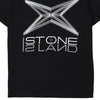 14 Years Stone Island Graphic T-Shirt - Medium Black Cotton