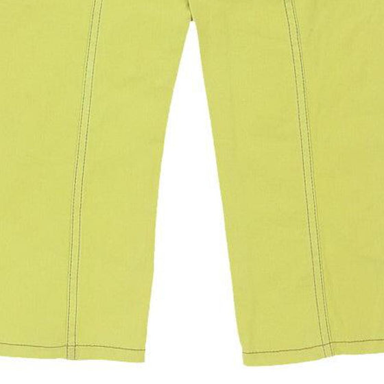 14 Years Just Cavalli Trousers - 27W 20L Green Cotton