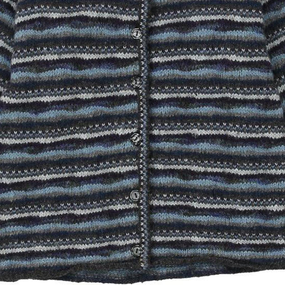 5 Years Missoni Striped Cardigan - XS Blue Wool Blend