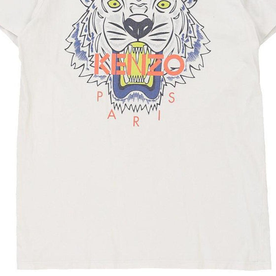 14 - 16 Years Kenzo Graphic T-Shirt - Medium White Cotton