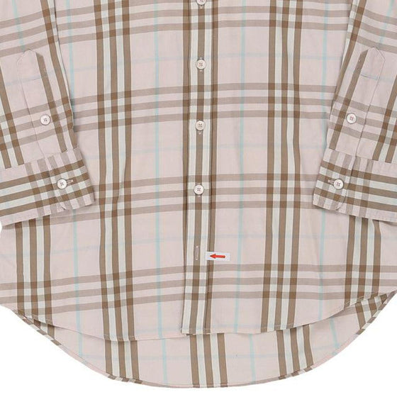 12 Years Burberry London Novacheck Shirt - Medium Beige Cotton