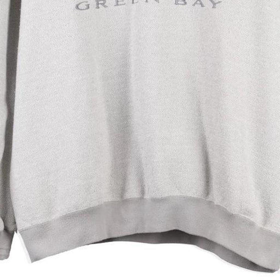 Green Bay Packers Lee NFL Sweatshirt - Large Grey Cotton Blend