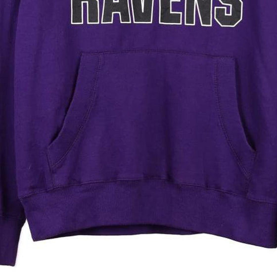 Baltimore Ravens Reebok NFL Hoodie - Medium Grey Cotton