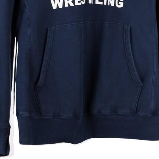 Diplomats Wrestling Champion Hoodie - Medium Navy Cotton Blend - Thrifted.com