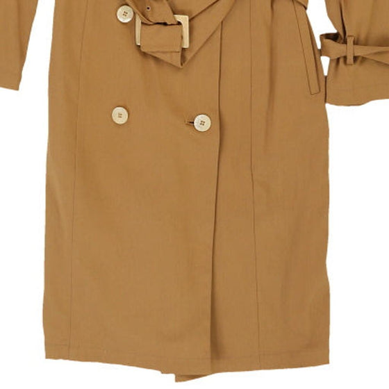 Versace V2 Classic Trench Coat - Small Beige Cotton Blend