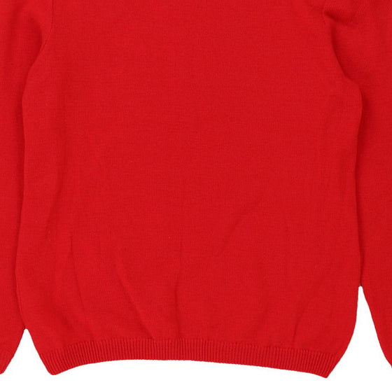 1980s Valentino Jumper - Medium Red Wool Blend