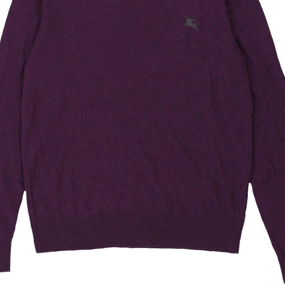 Burberry Brit Jumper - Large Purple Wool