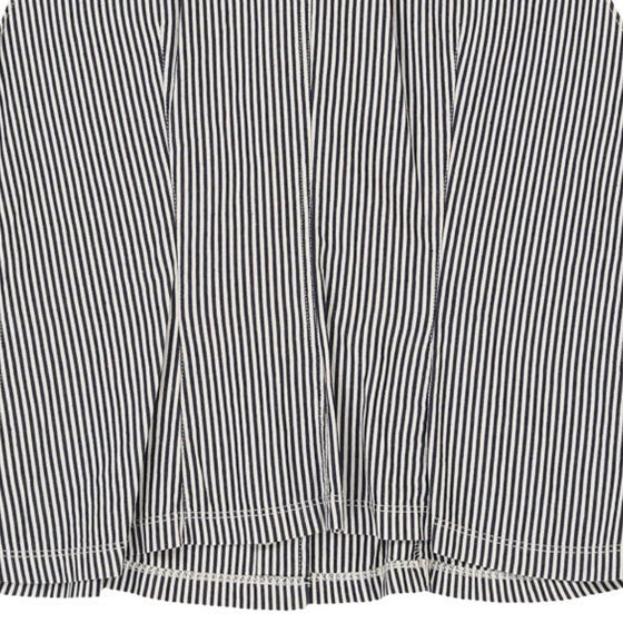 Armani Jeans Striped Shirt - Large Grey Cotton