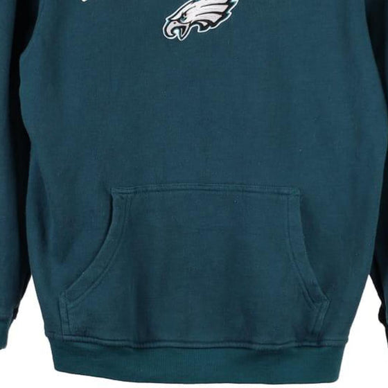 Philadelphia Eagles Nfl Hoodie - Large Blue Cotton Blend